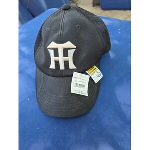 Hanshin Tigers NPB Snapback Hat Black Silver Mesh Summer Japan Baseball Cap NWT
